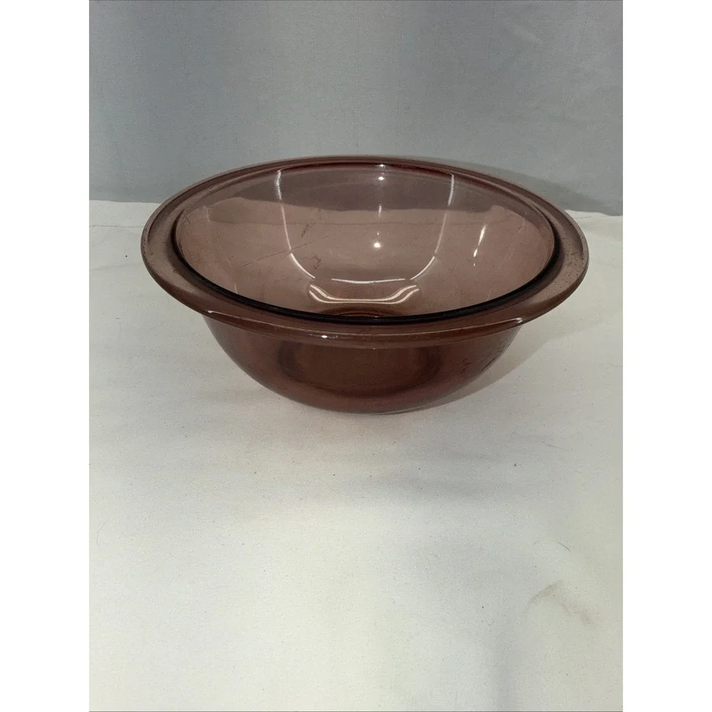 Vintage Pyrex Corning Visions Cranberry 1‎ Liter Mixing Bowl Complete Your Set